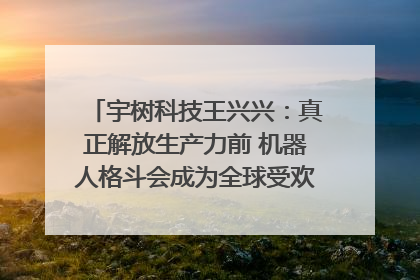宇树科技王兴兴：真正解放生产力前 机器人格斗会成为全球受欢迎的赛事｜科技观察