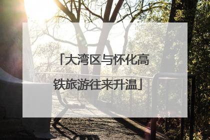大湾区与怀化高铁旅游往来升温