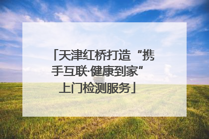 天津红桥打造“携手互联·健康到家”上门检测服务