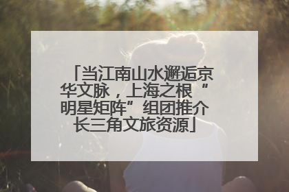 当江南山水邂逅京华文脉，上海之根“明星矩阵”组团推介长三角文旅资源