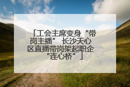 工会主席变身“带岗主播” 长沙天心区直播带岗架起职企“连心桥”