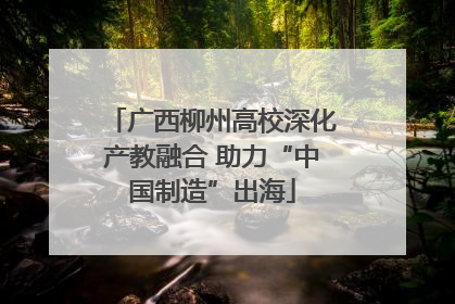 广西柳州高校深化产教融合 助力“中国制造”出海