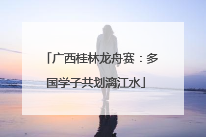 广西桂林龙舟赛：多国学子共划漓江水
