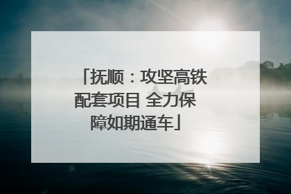 抚顺：攻坚高铁配套项目 全力保障如期通车