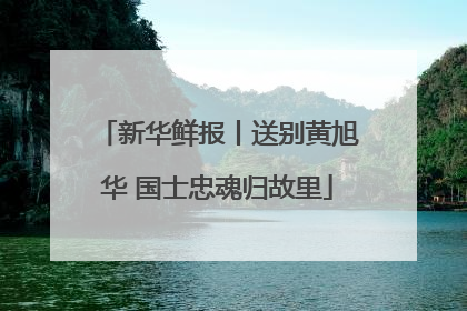 新华鲜报丨送别黄旭华 国士忠魂归故里