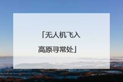 无人机飞入高原寻常处