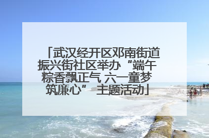 武汉经开区邓南街道振兴街社区举办“端午粽香飘正气 六一童梦筑廉心” 主题活动