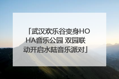 武汉欢乐谷变身HOHA音乐公园 双园联动开启水陆音乐派对