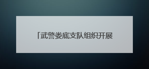 武警娄底支队组织开展“学党章、严党纪、强党性”主题党日活动