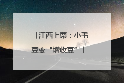 江西上栗：小毛豆变“增收豆”