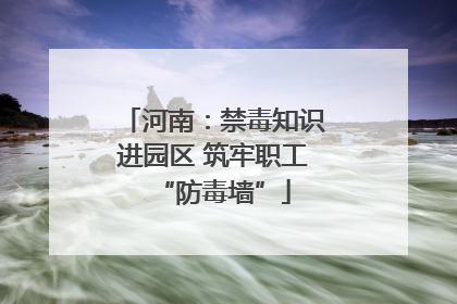 河南：禁毒知识进园区 筑牢职工“防毒墙”