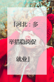 河北：多举措稳岗促就业