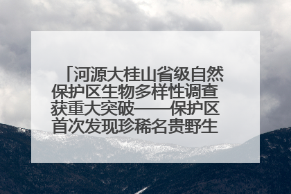 河源大桂山省级自然保护区生物多样性调查获重大突破——保护区首次发现珍稀名贵野生干巴菌与钝尾两头蛇