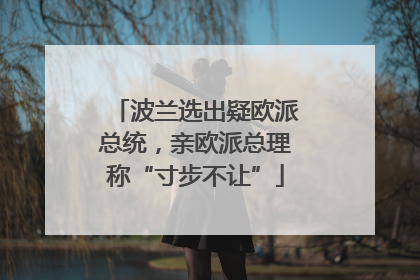 波兰选出疑欧派总统，亲欧派总理称“寸步不让”