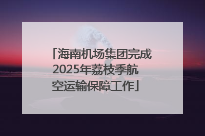 海南机场集团完成2025年荔枝季航空运输保障工作