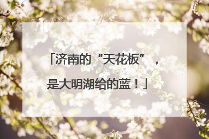济南的“天花板”，是大明湖给的蓝！