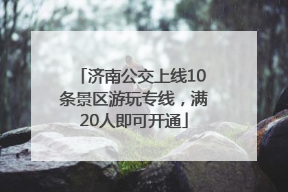 济南公交上线10条景区游玩专线，满20人即可开通