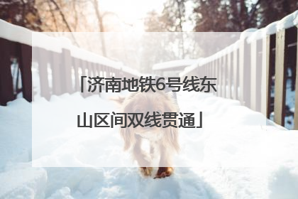 济南地铁6号线东山区间双线贯通