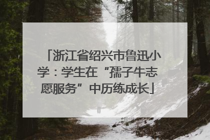 浙江省绍兴市鲁迅小学：学生在“孺子牛志愿服务”中历练成长