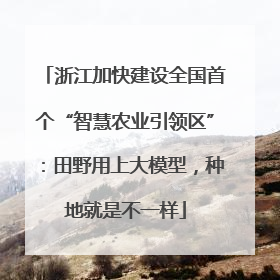 浙江加快建设全国首个“智慧农业引领区”：田野用上大模型，种地就是不一样