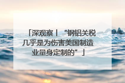 深观察丨“钢铝关税几乎是为伤害美国制造业量身定制的”