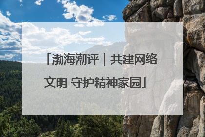 渤海潮评｜共建网络文明 守护精神家园