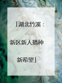 湖北竹溪：新区新人播种新希望
