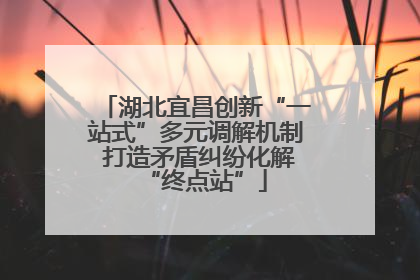 湖北宜昌创新“一站式”多元调解机制 打造矛盾纠纷化解“终点站”