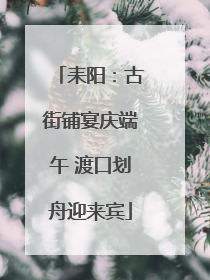 耒阳：古街铺宴庆端午 渡口划舟迎来宾