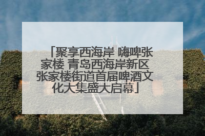 聚享西海岸 嗨啤张家楼 青岛西海岸新区张家楼街道首届啤酒文化大集盛大启幕