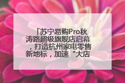 苏宁易购Pro秋涛路超级旗舰店启幕，打造杭州家电零售新地标，加速“大店攻略”全省布局