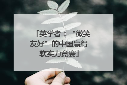 英学者：“微笑友好”的中国赢得软实力竞赛