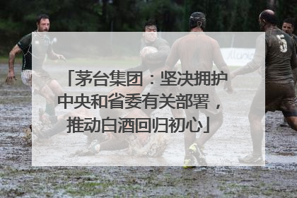 茅台集团：坚决拥护中央和省委有关部署，推动白酒回归初心
