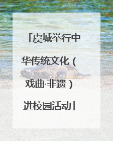 虞城举行中华传统文化（戏曲·非遗）进校园活动