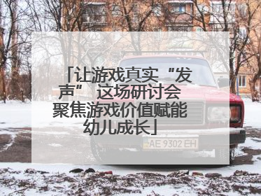 让游戏真实“发声” 这场研讨会聚焦游戏价值赋能幼儿成长