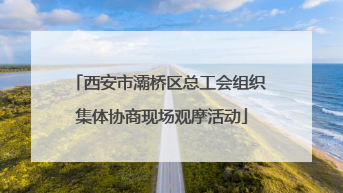 西安市灞桥区总工会组织集体协商现场观摩活动
