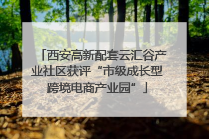 西安高新配套云汇谷产业社区获评“市级成长型跨境电商产业园”