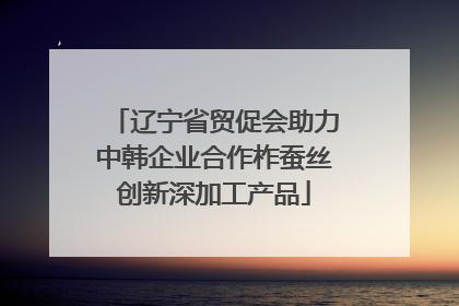 辽宁省贸促会助力中韩企业合作柞蚕丝创新深加工产品