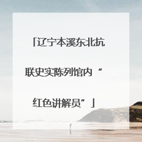 辽宁本溪东北抗联史实陈列馆内“红色讲解员”