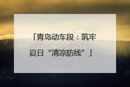 青岛动车段：筑牢夏日“清凉防线”