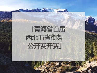 青海省首届西北五省街舞公开赛开赛