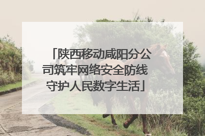 陕西移动咸阳分公司筑牢网络安全防线守护人民数字生活