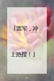 雷军，冲上热搜！