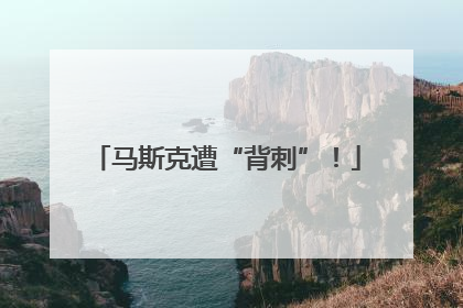 马斯克遭“背刺”！