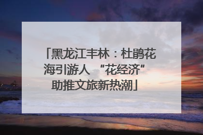 黑龙江丰林：杜鹃花海引游人 “花经济”助推文旅新热潮