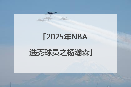 2025年NBA选秀球员之杨瀚森