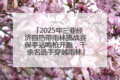 2025年三亚经济圈热带雨林挑战赛保亭站鸣枪开跑，千余名选手穿越雨林