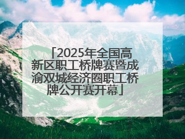 2025年全国高新区职工桥牌赛暨成渝双城经济圈职工桥牌公开赛开幕