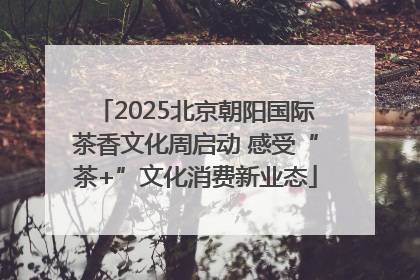 2025北京朝阳国际茶香文化周启动 感受“茶+”文化消费新业态