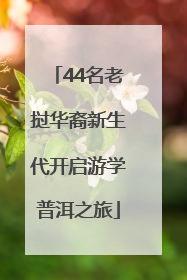 44名老挝华裔新生代开启游学普洱之旅